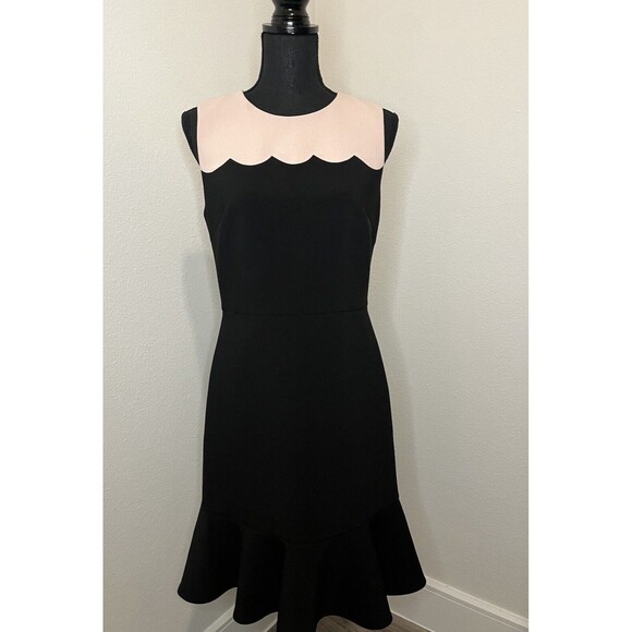 kate spade new york Dresses & Skirts - Kate Spade New York Women's Black /Pink Scallop Sleeveless Adorable Dress Size 8